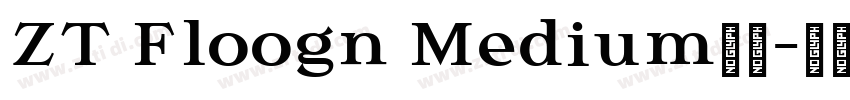 ZT Floogn Medium字体字体转换